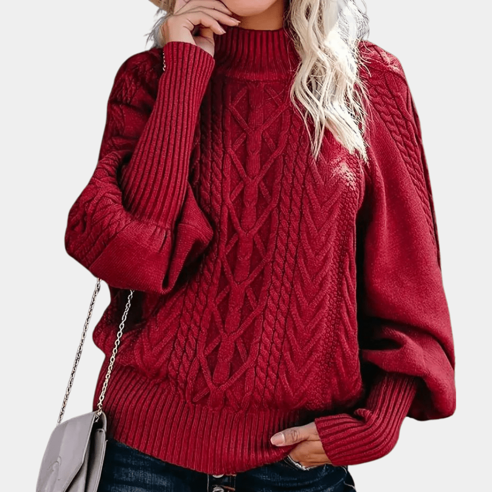 Stilvoller Strick-Damenpullover mit modernem Design Für Frauen Mivona