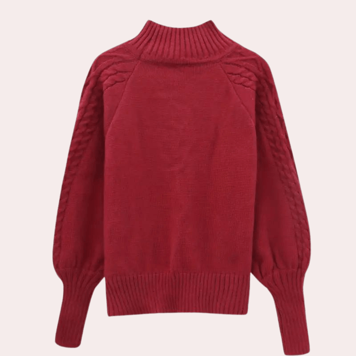 Stilvoller Strick-Damenpullover mit modernem Design Für Frauen Mivona