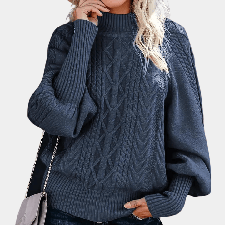 Stilvoller Strick-Damenpullover mit modernem Design Für Frauen Mivona