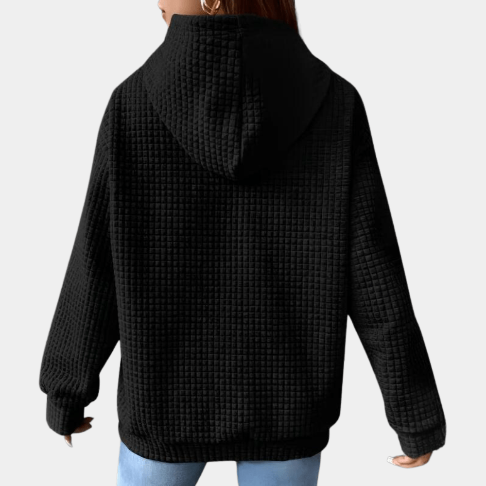 Lässiger Kapuzenpullover mit Kordelzug-Design Für Frauen Mivona