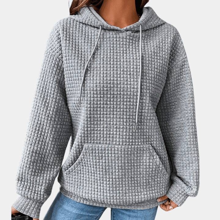 Lässiger Kapuzenpullover mit Kordelzug-Design Für Frauen Mivona