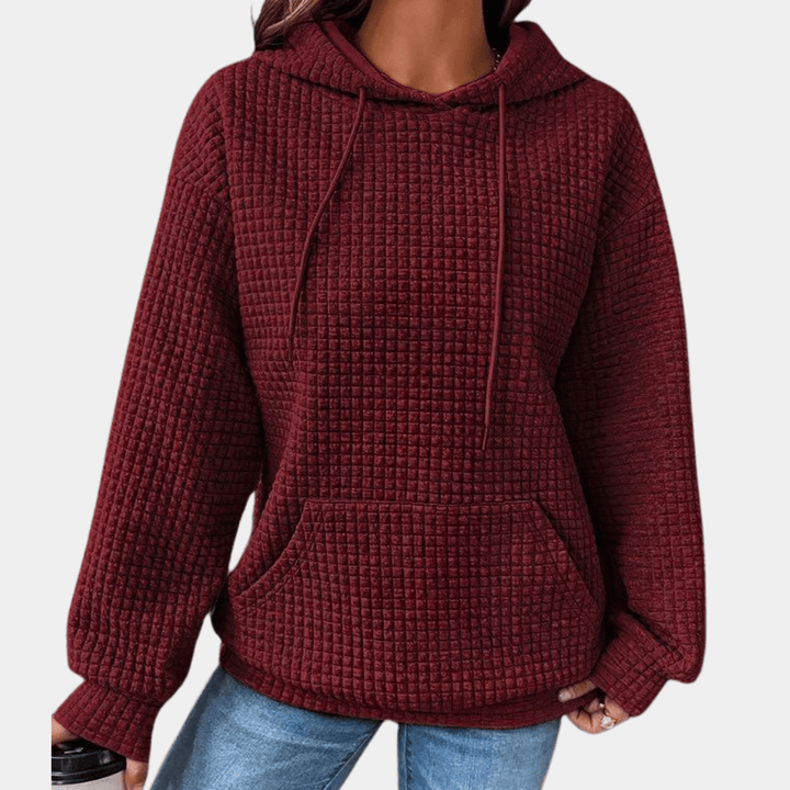 Lässiger Kapuzenpullover mit Kordelzug-Design Für Frauen Mivona