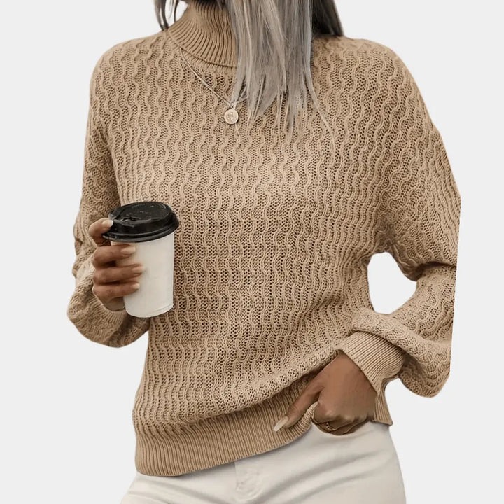 Stilvoller Rollkragenpullover mit modernem Schnitt Für Frauen Mivona
