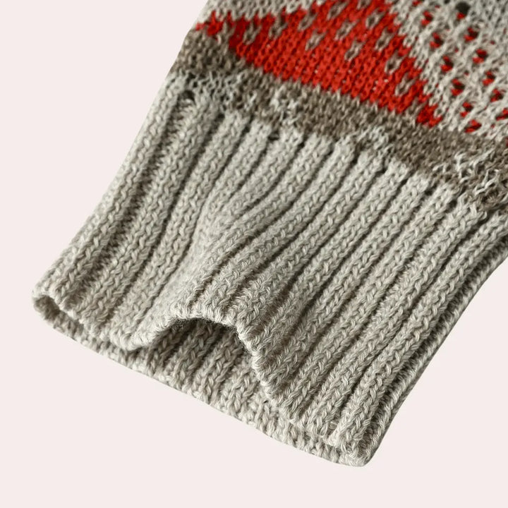 Geometrisch gestrickter Damenpullover mit modernem Design Für Frauen Mivona
