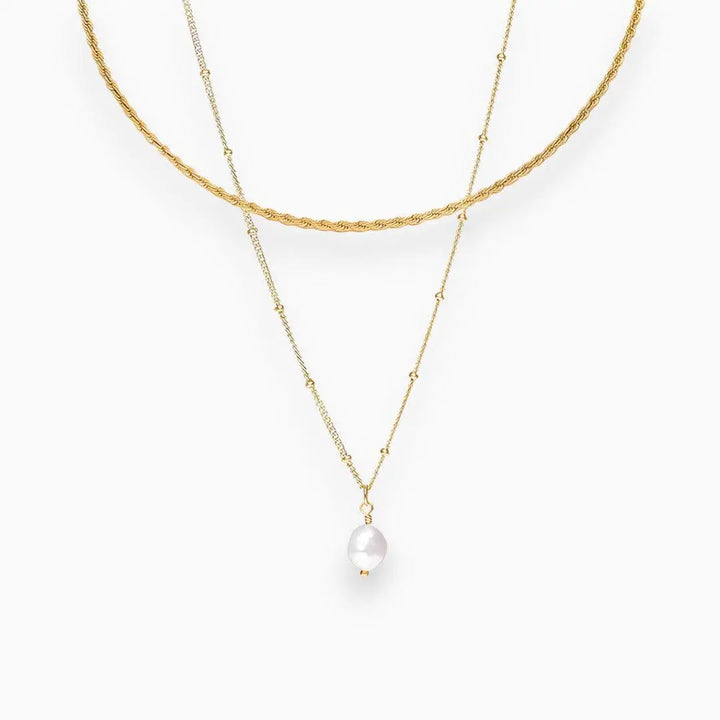 Schickes Perlenkette Set mit elegantem Stil für Damen Mivona