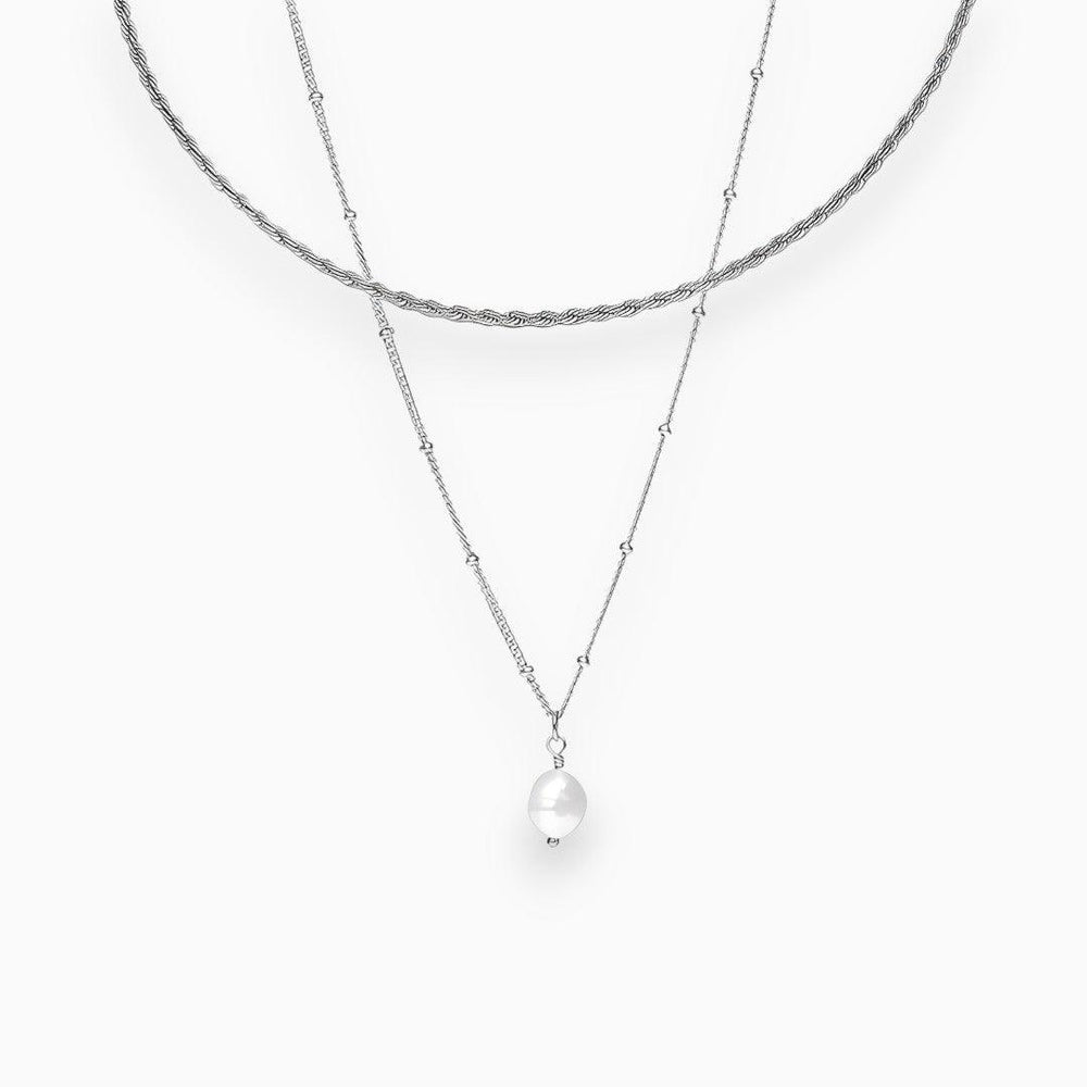 Schickes Perlenkette Set mit elegantem Stil für Damen Mivona