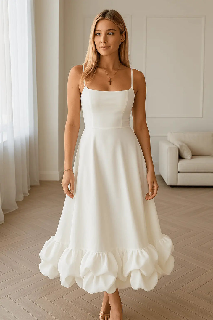Elegantes Midi Party Kleid mit anspruchsvollem Design für Damen Mivona
