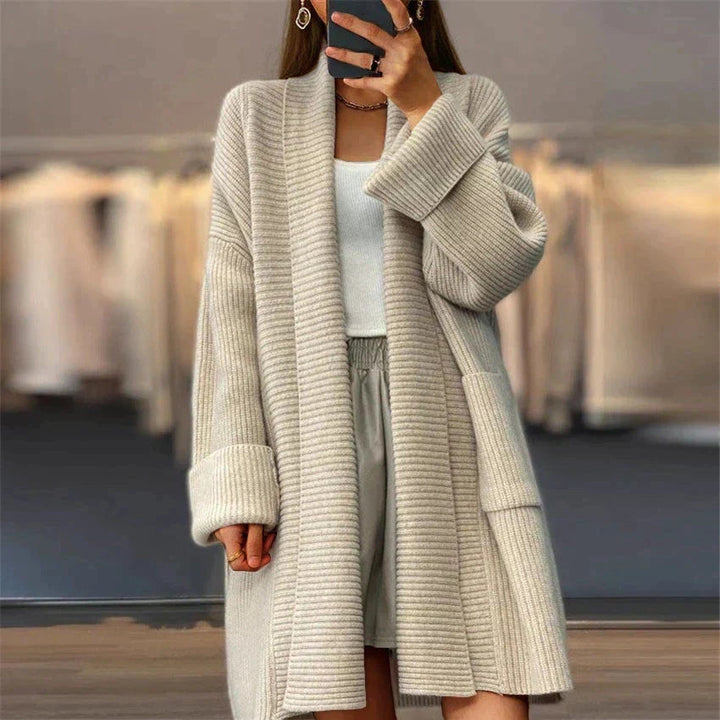 Gemütlicher Oversize-Winter-Cardigan Für Kuschelige Wärme Für Frauen Mivona