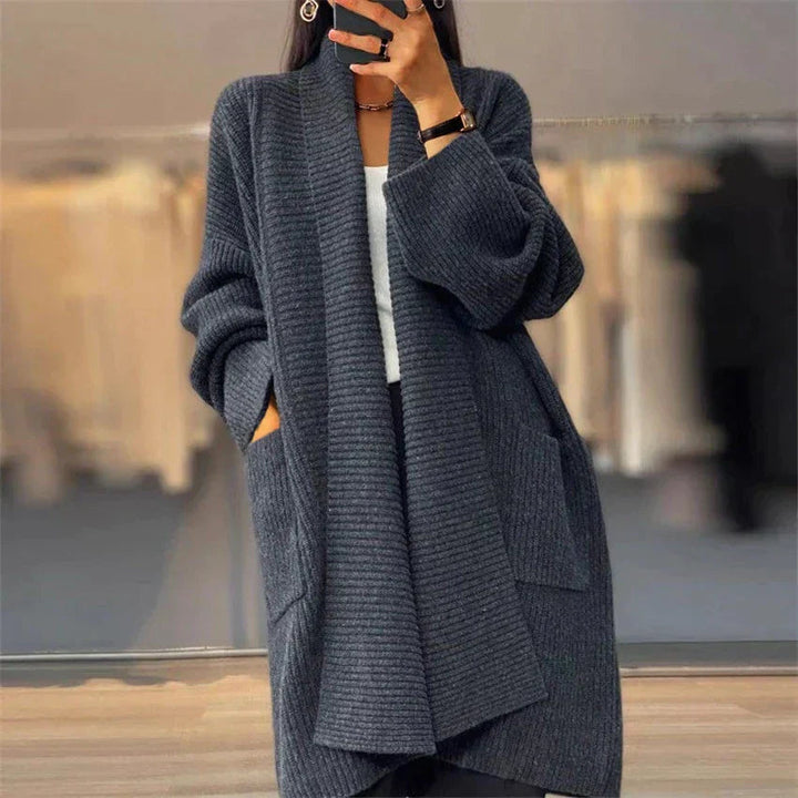 Gemütlicher Oversize-Winter-Cardigan Für Kuschelige Wärme Für Frauen Mivona