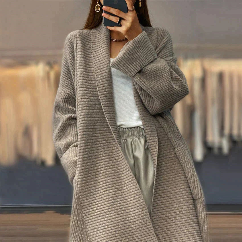 Gemütlicher Oversize-Winter-Cardigan Für Kuschelige Wärme Für Frauen Mivona