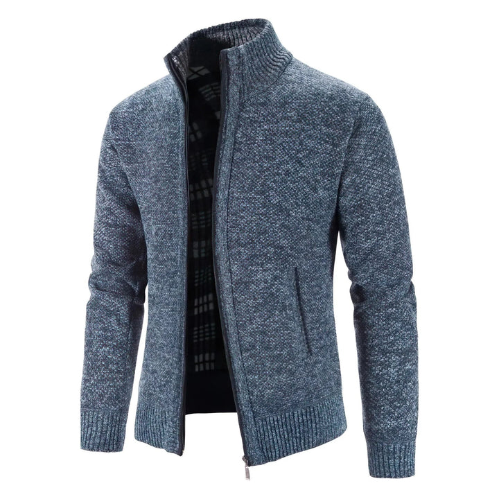 Stylische Strickjacke mit Reißverschluss für Herren Mivona
