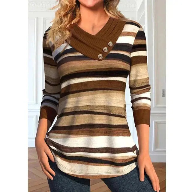 Klassisches Langarmshirt mit Modernem Schnitt für Damen Mivona