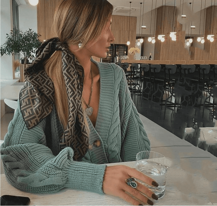 Charmantes 2-teilige Set mit Strickjacke und bequemer Hose Für Frauen Mivona
