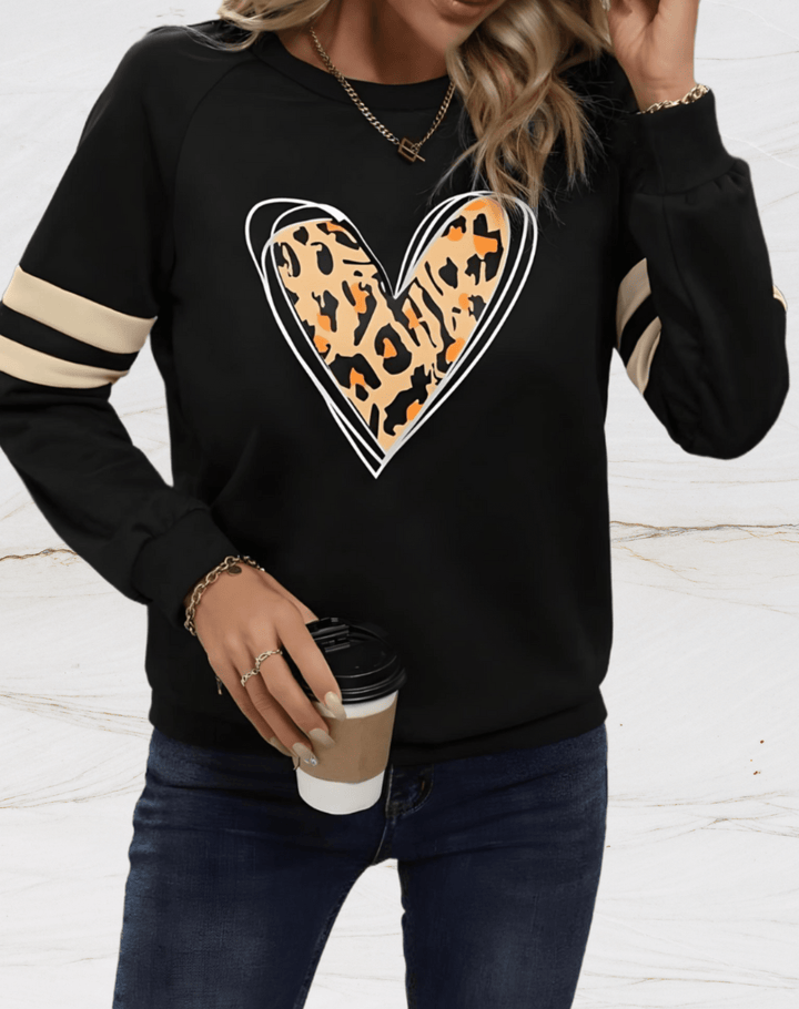 Mutiger Oversized-Leopardenpullover Für Trendigen Komfort Für Frauen Mivona