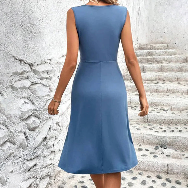 Stilvolles Midi-Kleid für sommerlichen Komfort für Frauen