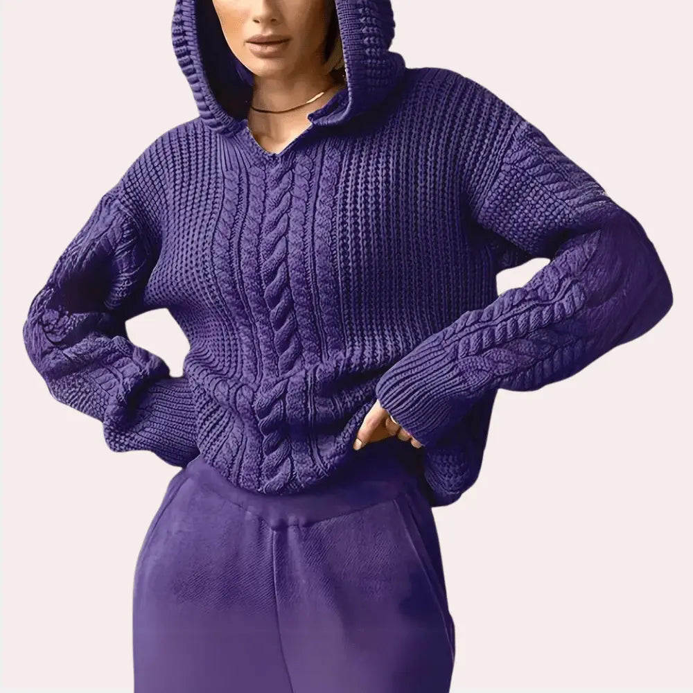 Strick-Hoodie Mit Vielseitigem Komfort Für Frauen Mivona