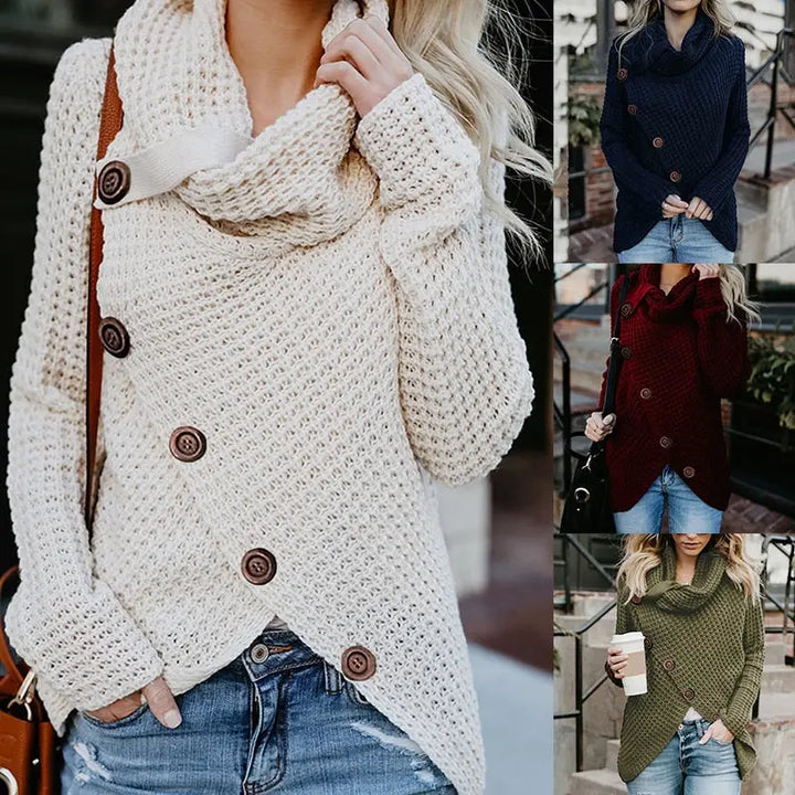Stilvoller Asymmetrischer Pullover Für Frauen Mivona