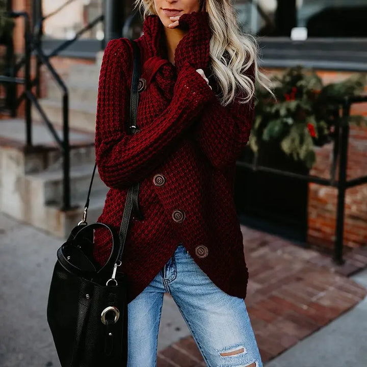 Stilvoller Asymmetrischer Pullover Für Frauen Mivona