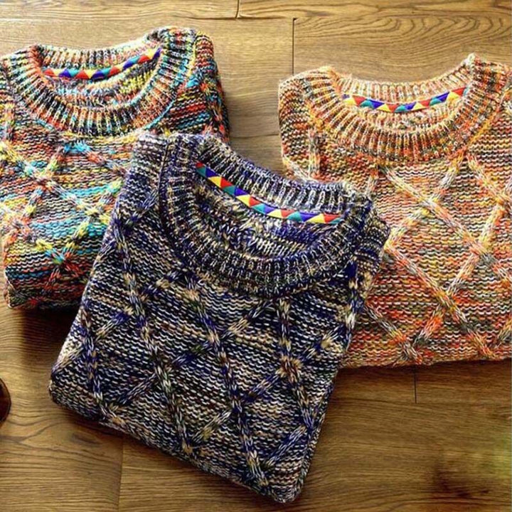 Pullover Herren Rundhals Bunt | Strick & Gemustert Mivona