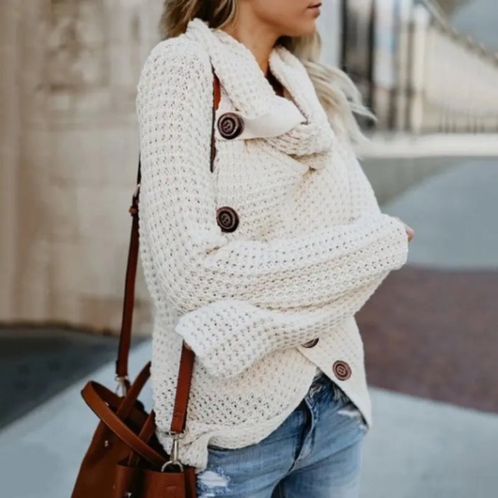 Stilvoller Asymmetrischer Pullover Für Frauen Mivona
