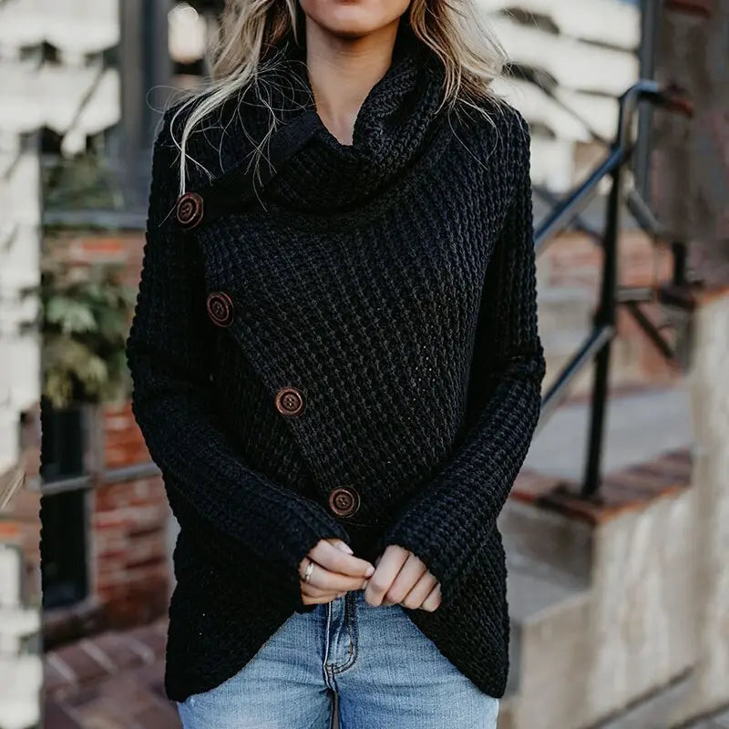 Stilvoller Asymmetrischer Pullover Für Frauen Mivona