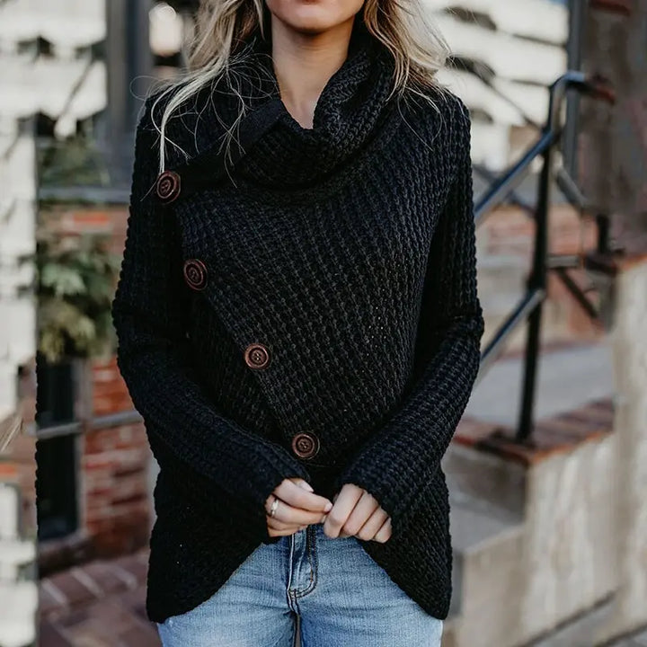 Stilvoller Asymmetrischer Pullover Für Frauen Mivona