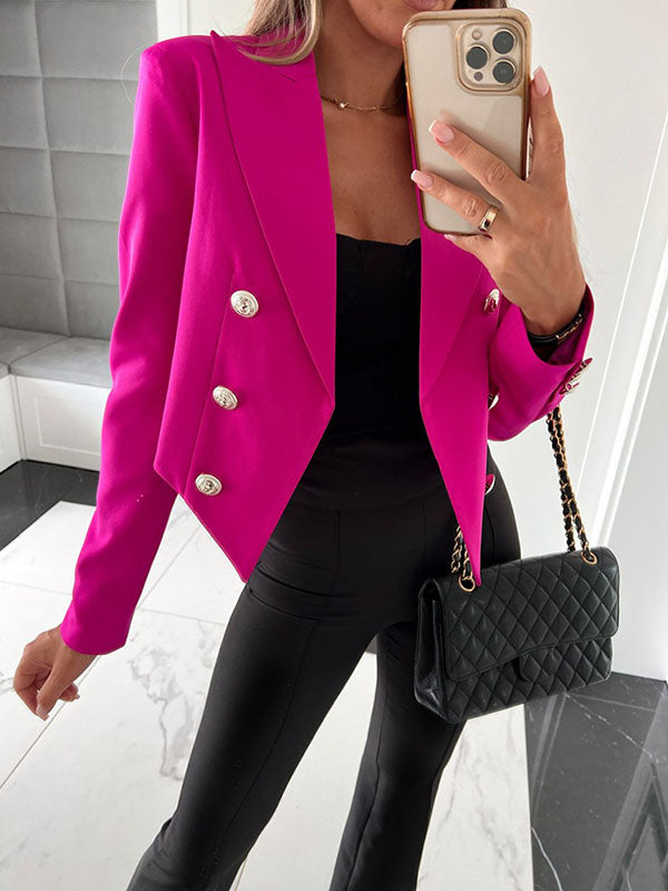 Stilvoller Cropped Blazer Für Moderne Eleganz Und Flair Für Frauen Mivona