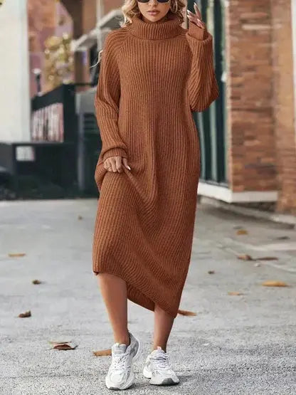 Warmes Langarm-Winterkleid Für Frauen Mivona