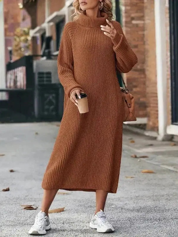 Warmes Langarm-Winterkleid Für Frauen Mivona