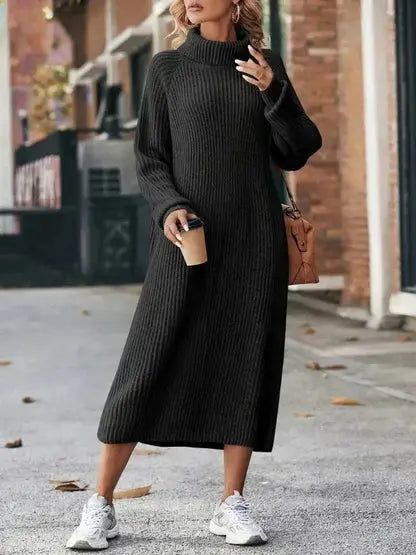 Warmes Langarm-Winterkleid Für Frauen Mivona