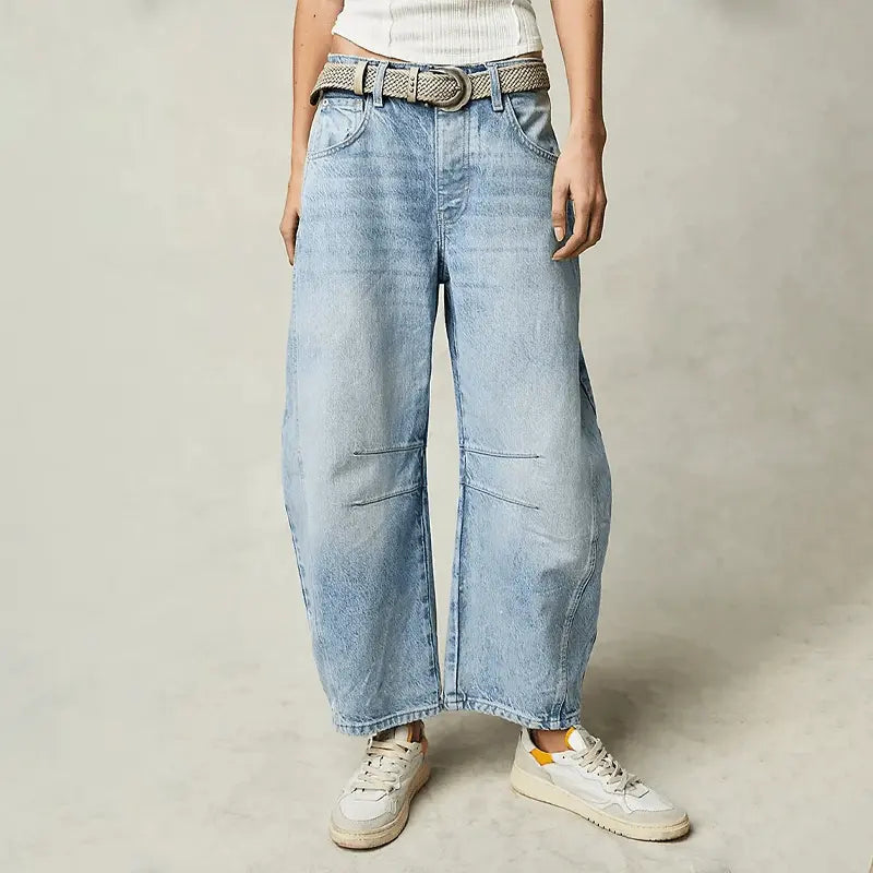 Weit geschnittene Jeans mit lässiger Passform für Damen Mivona