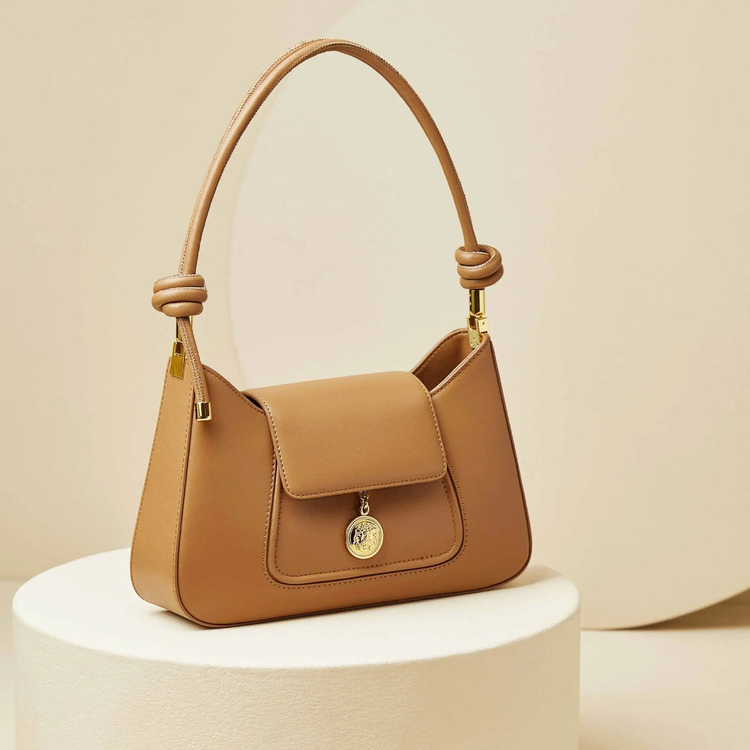 Vintage inspirierte Schultertasche mit schlichtem Design für Frauen Mivona