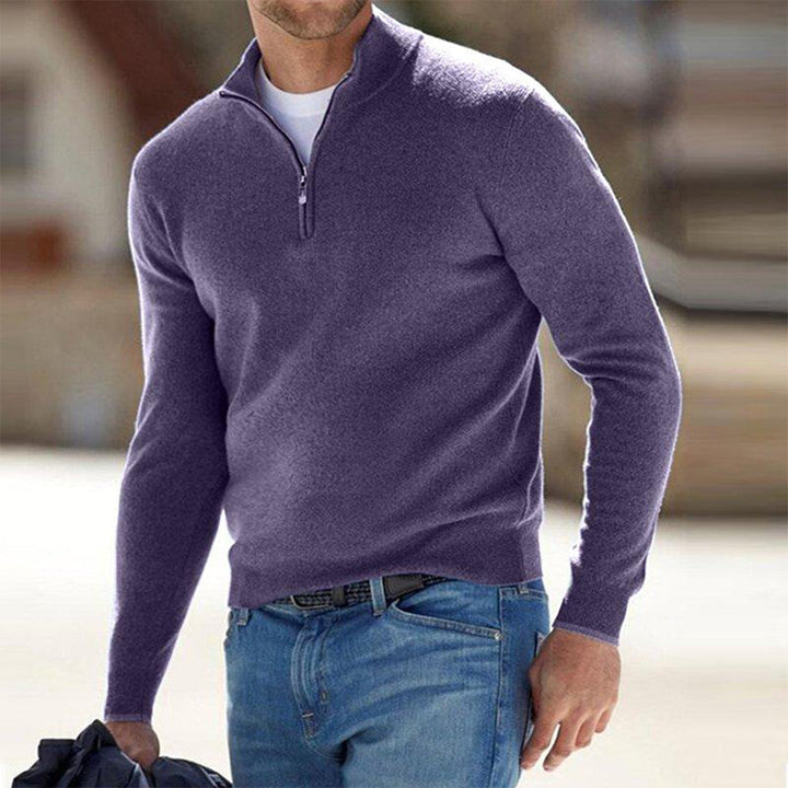 Pullover Herren Weste | Reißverschluss Freizeitmode Mivona