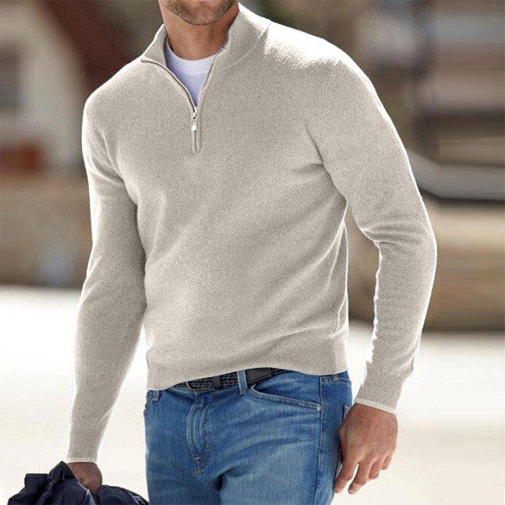 Pullover Herren Weste | Reißverschluss Freizeitmode Mivona
