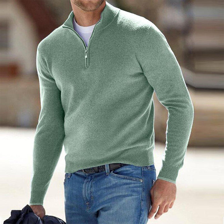 Pullover Herren Weste | Reißverschluss Freizeitmode Mivona