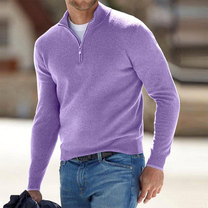 Pullover Herren Weste | Reißverschluss Freizeitmode Mivona