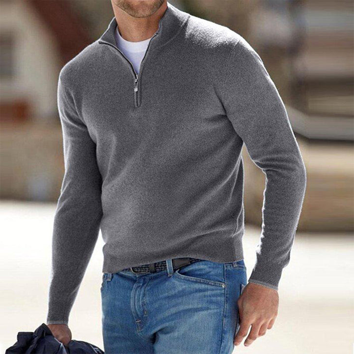 Pullover Herren Weste | Reißverschluss Freizeitmode Mivona