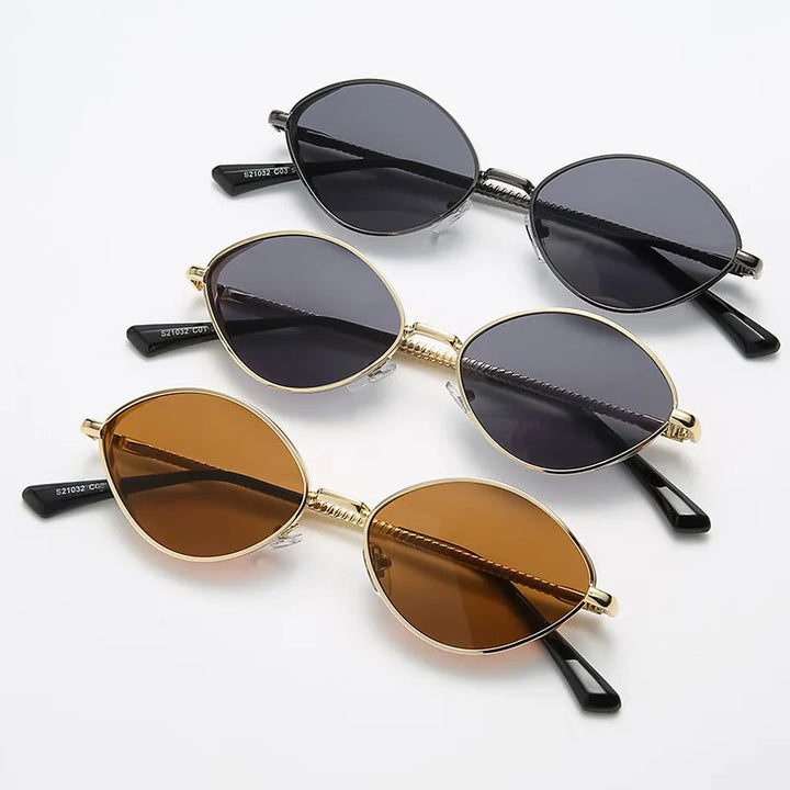 Retro Ovale UV Sonnenbrille mit klassischem Charme für Damen Mivona