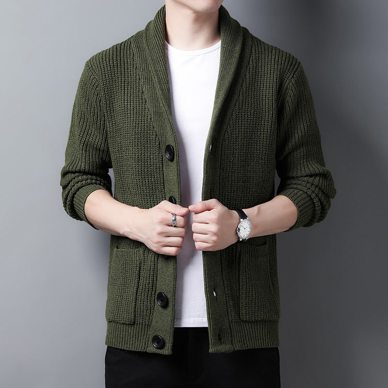 Strickjacke mit Schalkragen für Herren Mivona