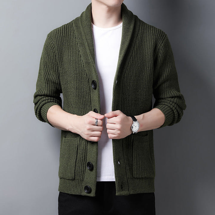 Strickjacke mit Schalkragen für Herren Mivona