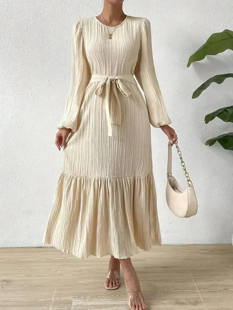 Modernes Figurbetontes Kleid mit Ärmeln für Frauen Mivona