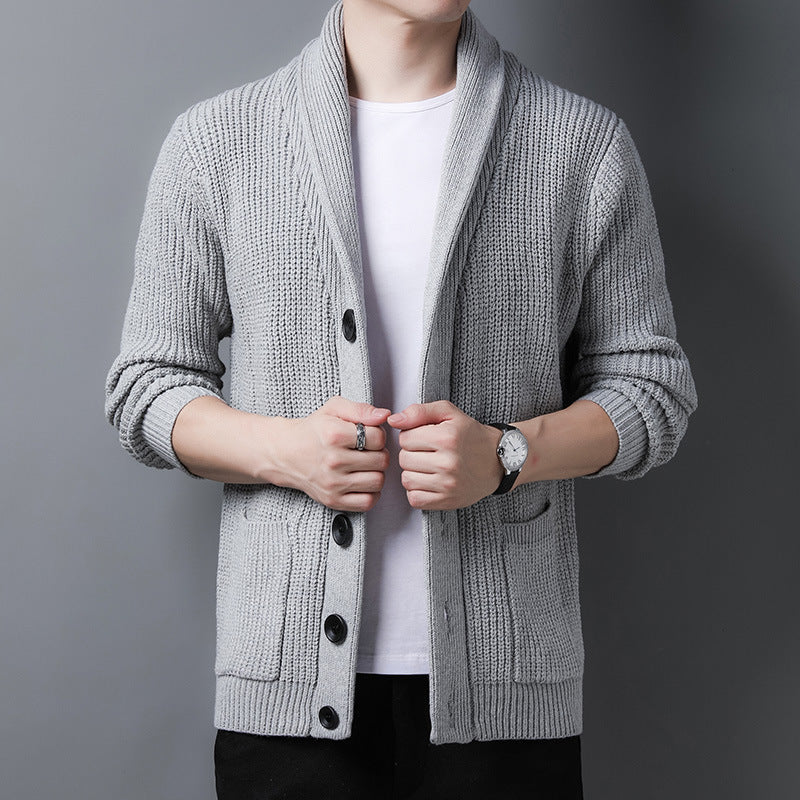 Strickjacke mit Schalkragen für Herren Mivona