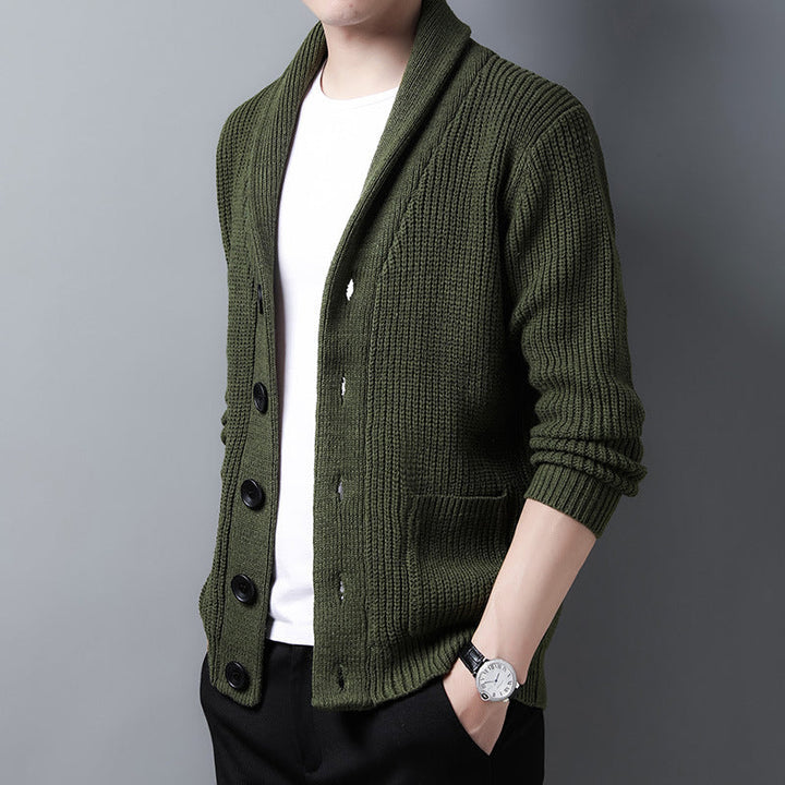 Strickjacke mit Schalkragen für Herren Mivona