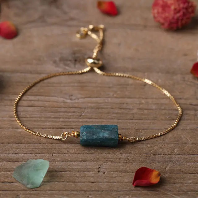 Verstellbarer Armband mit Natürlichen Edelsteinen Für Frauen Mivona