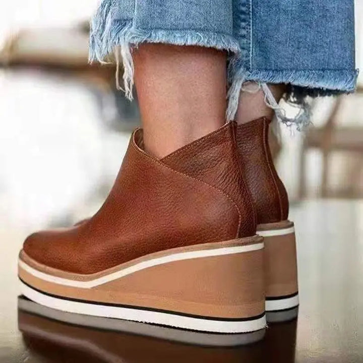 Stilvolle Plateau-Stiefeletten Für Frauen Mivona