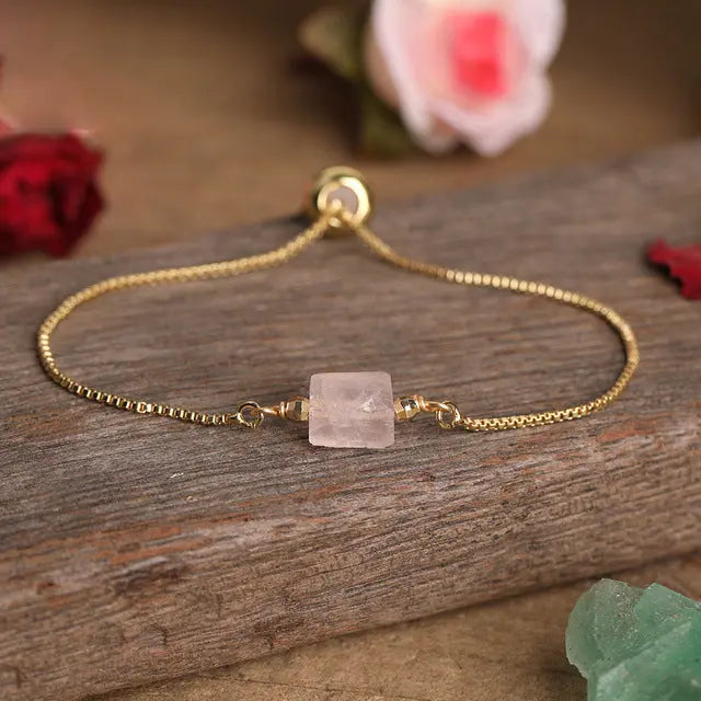 Verstellbarer Armband mit Natürlichen Edelsteinen Für Frauen Mivona