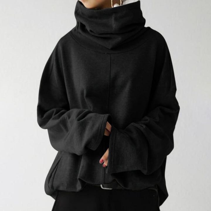 Eleganter Langarm-Rollkragenpullover Für Frauen Mivona