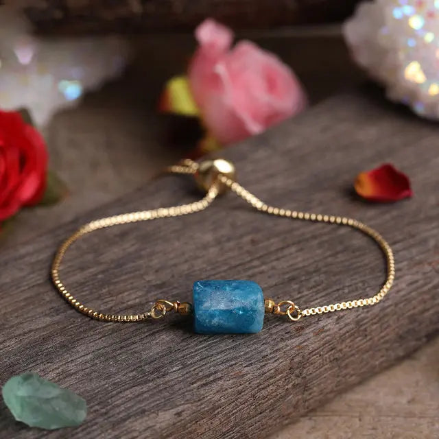 Verstellbarer Armband mit Natürlichen Edelsteinen Für Frauen Mivona