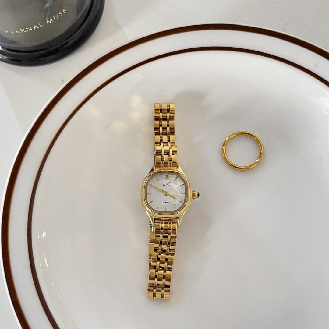 Weibliche Retro Quadratische Sommeruhr für Damen Mivona