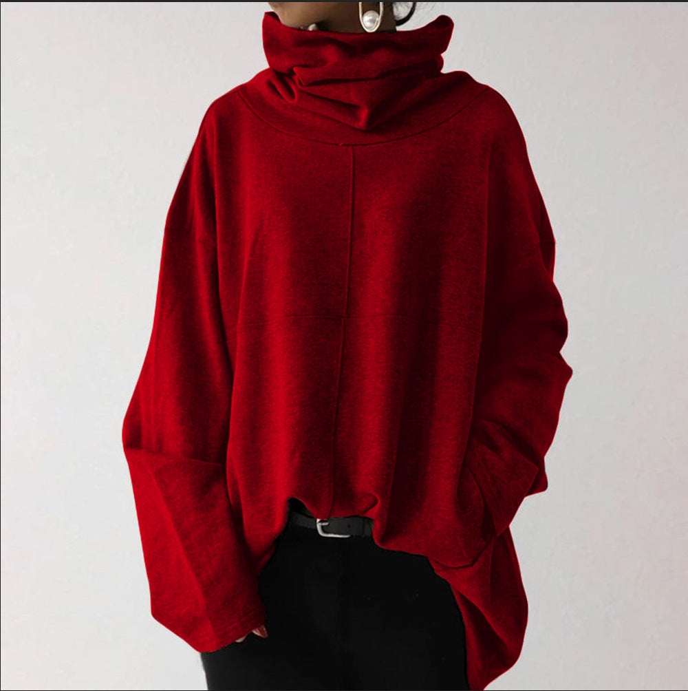 Eleganter Langarm-Rollkragenpullover Für Frauen Mivona